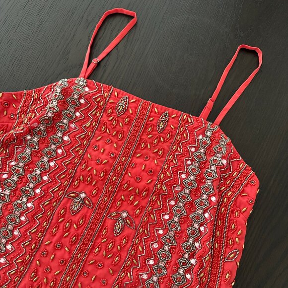 House of Harlow Red Beaded Dress - Picture 5 of 5